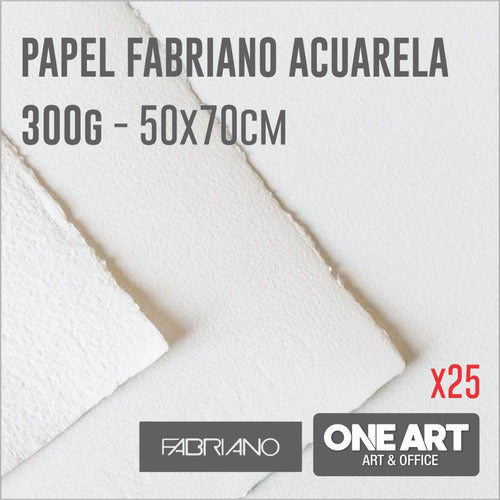 Fabriano Watercolor Paper 50x70 300g 50x70 X25 0