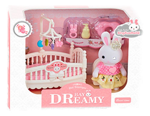 Playset Bay Dreamy Dormitorio Cuna Conejita Universo Binario 0