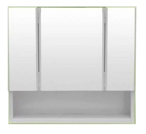 Saltanovich Epoxy Medicine Cabinet Mirror 54x45x10 White 0