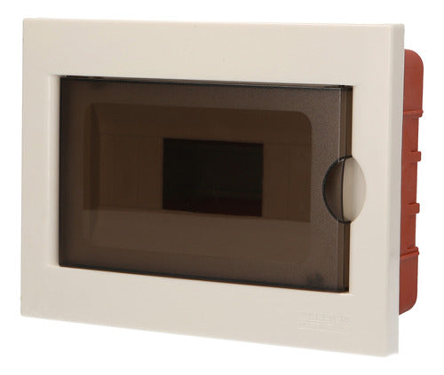 Welt DIN Distribution Box for In-Wall Installation with 8 Circuits Door 0