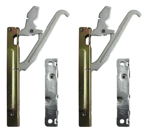 Set of Oven Hinge Pair for Domec Kitchen Stove with Bearings 0
