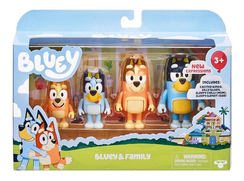 Moose Bluey and Family 4 Character Pack Bluey & Friends 0