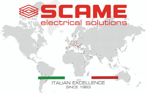 Scame Cuadro De Distribución Ip66 Para 3 Bases Y 6 Mód. Din 1