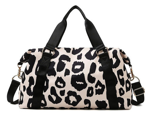 Zuomanni Animal Print Handbag for Sports Travel with Strap 0