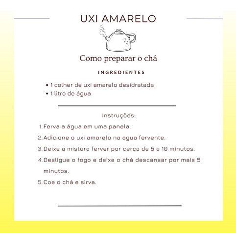 Chá De Uxi Amarelo | Autentico Endopleura Uchi 6