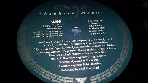 Enya Shepherd Moons Lp Con Insert Europe Muy Bueno 1991 1