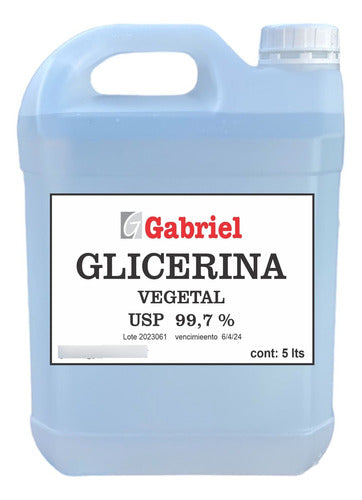 Glicerina Vegetal Usp 99,7 % Liquida 5 Litros 0