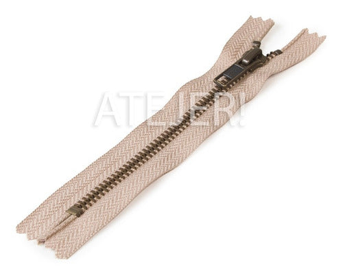 YKK 12cm Metal Fixed Chain Zippers - Pack of 1 7