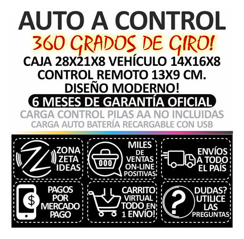 WLS Auto A Control Remoto 360° Zzi 4