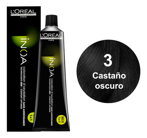 L'Oréal Professionnel Permanent Hair Color INOA Ammonia-Free X60g 0