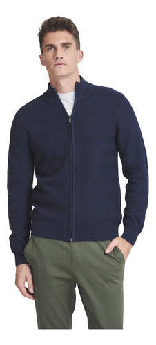 Equus Sutton Blue Men's Knit Jacket 0