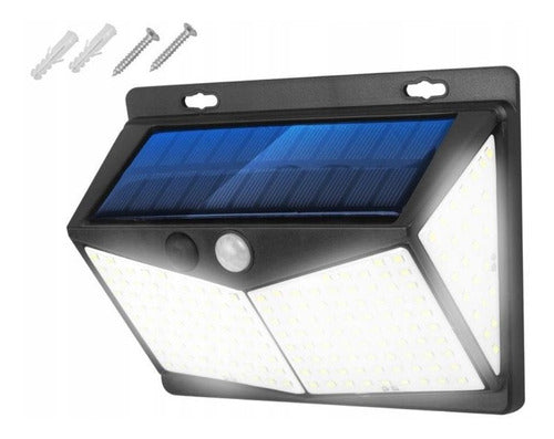 Misilventas Solar LED Panel Floodlight with Motion Sensor - 3 Functions - 208 LED Cold Light 1