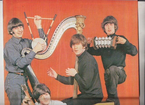 The Beatles Poster En Suplemento Años Dorados Argentina 2000 0