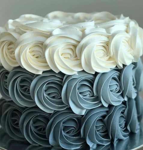 Decorated Cake with Roses in Buttercream or Chocolate Mix 3