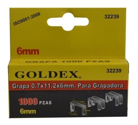 Goldex Grapa 0.7x10x8mm. Para Grapadora #0764228 0