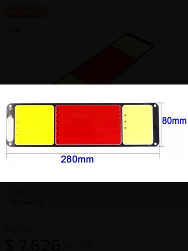 MM93CREELED LED Rear Light for Trailers 12V 28cm X 8 1