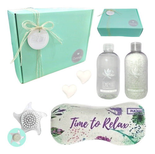 Relaxing Jasmine Aroma Gift Box - Zen Spa Set Kit N51 Happy Day - Aroma Relax Regalo Box Zen Jazmín Set Kit Spa N51 Feliz Dia