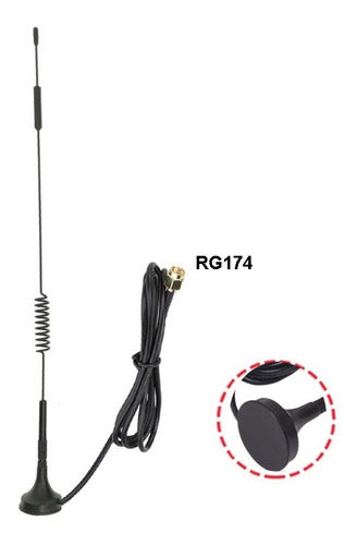 Antena 2g/3g/4g Wifi Base Mágnetica 698-2700mhz 2