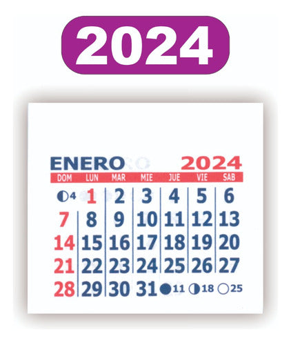 200 Mignon Calendars 5x5 cm 2025 - Devoto 7