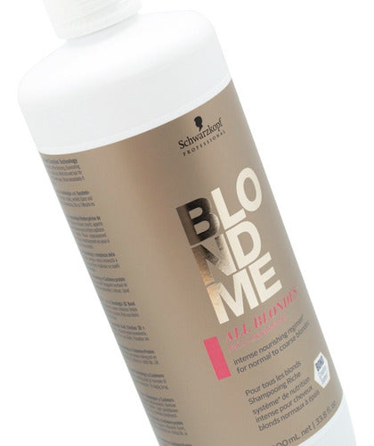 Schwarzkopf Blondme Shampoo X1000ml Protector Cabello Rubio 3