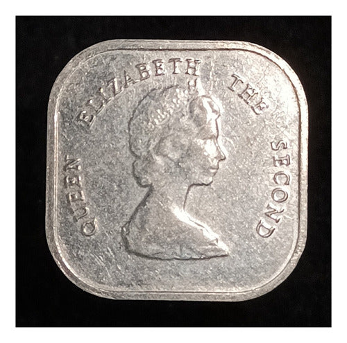 Caribe Británico 2 Cents 2000 Exc Km 11 Cuadrada 1