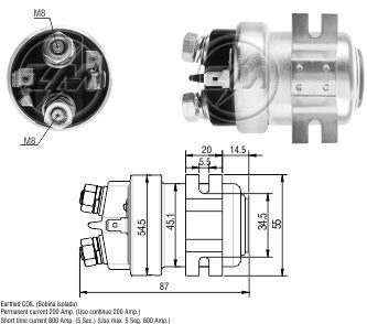 ZM Solenoid O Automatico Auxiliar M. Benz 1633 12V ZM 403 0