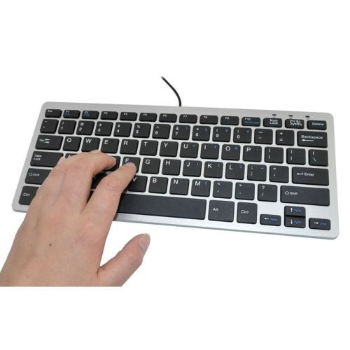 Mini Llave 78 Slim Usb 2.0 Con Cable Compacto Teclado Delgad 1