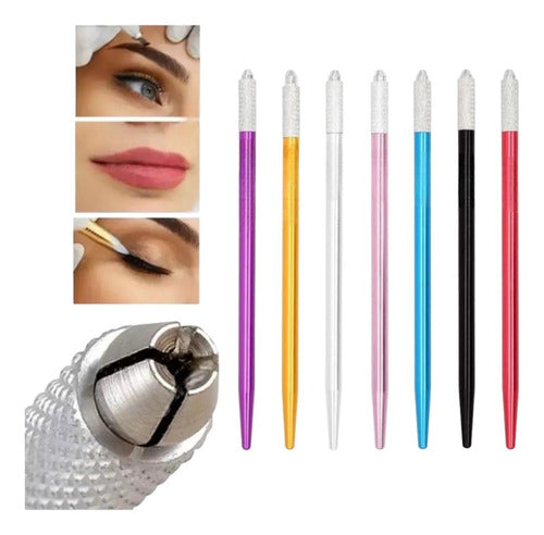 M&Q Regalos Tebori Microblading Pen Stainless Steel for Eyebrows, Eyes, Lips 0