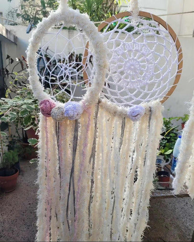 Khdeco.art Handcrafted Wooden Dreamcatcher with Details 25cm 1