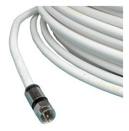 FPC 10 Mts Cable Coaxial HD RG6 White or Black with RG6 Connectors 1