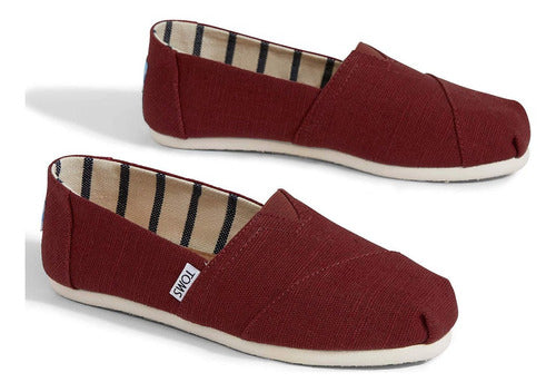 Toms Alpargatas Canvas Cherry Rojo 1