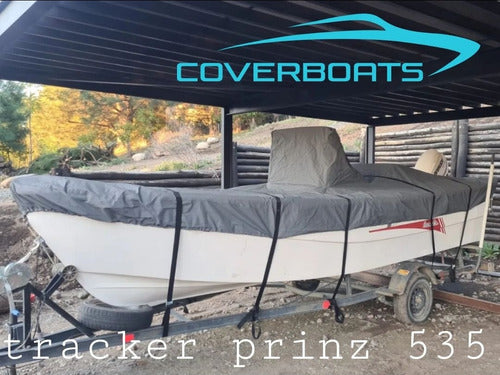 Coverboats Funda Lona Cobertor Tracker 520,640 Pescador Consola Capucha 2