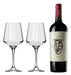 Vino Otro Loco Mas 750ml + 2 Copas Vidrio Brunello 490ml 0