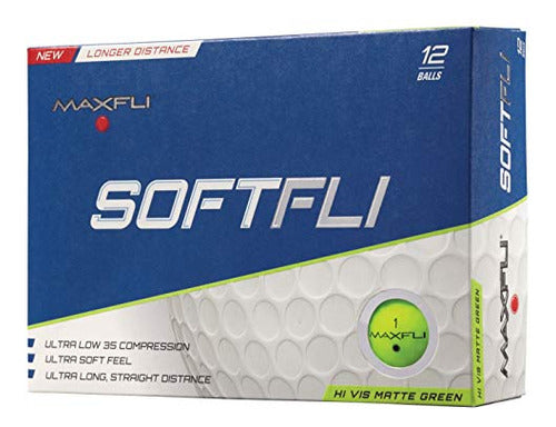 Maxfli Softfli High Visibility Matte Green Golf Balls 0