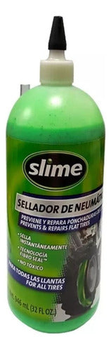 Slime 946 Ml 32 Oz Sin Camara Infla Y Repara Pinchaduras Fas 0