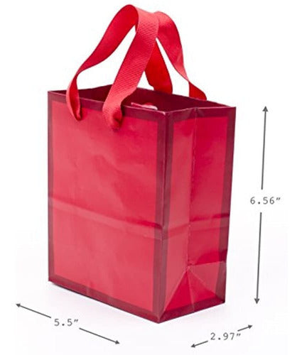 Bolsas De Regalo Pequeñas De Color Sólido De 6  De Hallmark 1