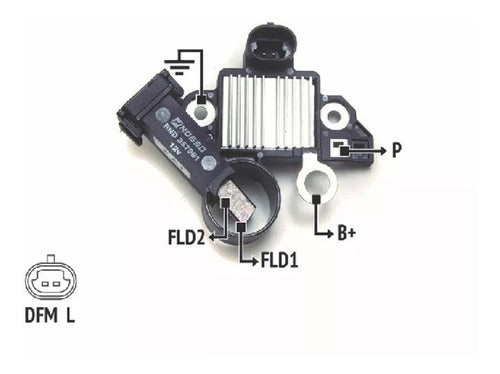 Regulador De Voltaje Compatible Con Delco Cruze Onix S10 1