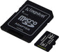 Kingston 64GB Micro SD Memory Card Class 10 with SD Adapter 3