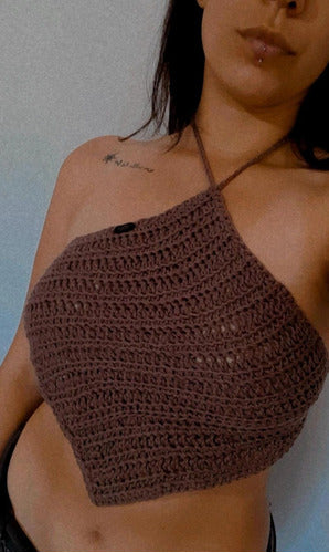 Women's Crochet Diamond Top 1