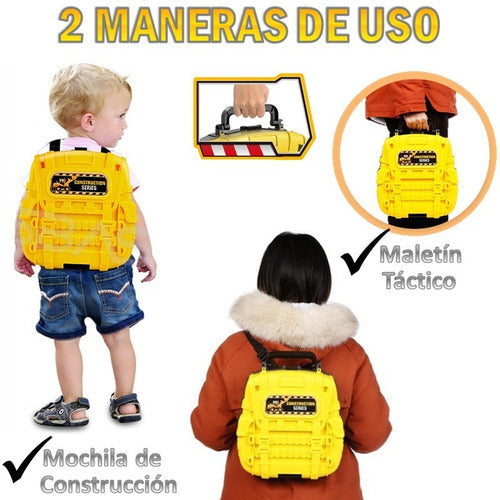 Blower Juego Juguete Para Niño Pista Estacionamiento Garage Mochila 2