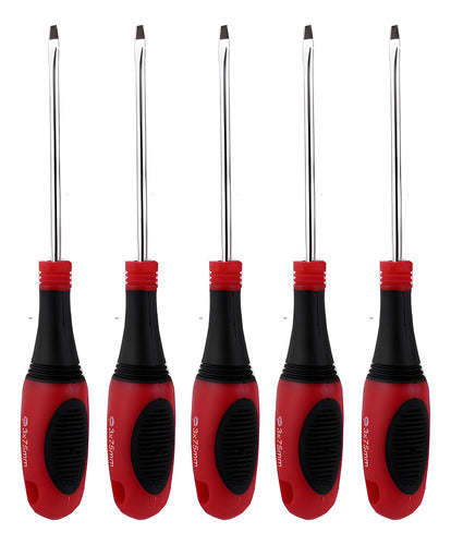 McCarthy Flat Head Magnetic Screwdriver Set x 5 - 5/100mm Tool 0