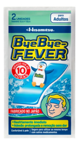 Adesivo Bye Bye-fever Para Crianças Dura 10 Horas 2 Un Febre 0