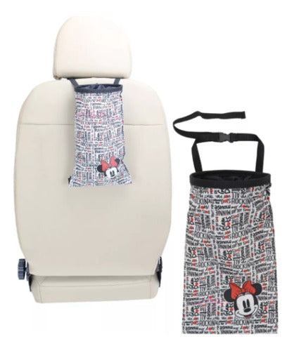 Disney Mickey Car Protector Set - Seatbelt Cover + Sunshade + Organizer Bag 5