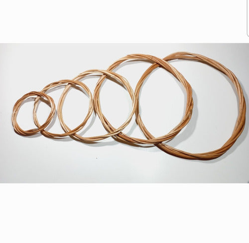 Set of 12 Large Wicker Dreamcatcher Hoops 30 to 70cm Mandala 1