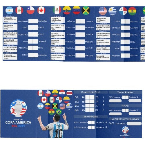 DreamDesing Fixture Copa América 2024 Imprimible 0