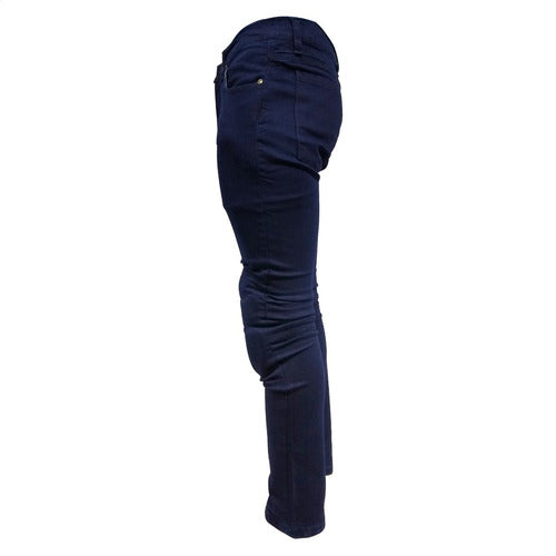 Samurai Warrior Urban Stretch Jeans with Knee Protections Blue Um 4