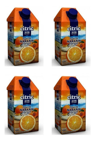 Citric Orange Juice Without Gluten 500ml x4 Units Zetta Beverages 0