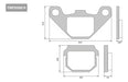 Fras-le Pastilla Freno FA-083 CF Moto 500 800 U-Force Tras 3