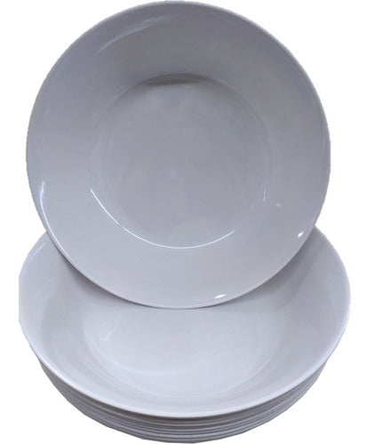 Ensaladera Bowl Apilable Melamina Blanca 20 Cm  / 3 Unidades 5