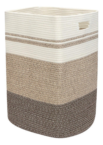 Fixwal Large Cotton Rope Laundry Basket 0